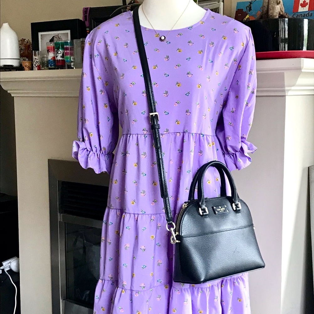 💜SOLD💜Lilac Puff Dress